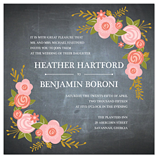 "Delicate Scroll" Wedding Invitations